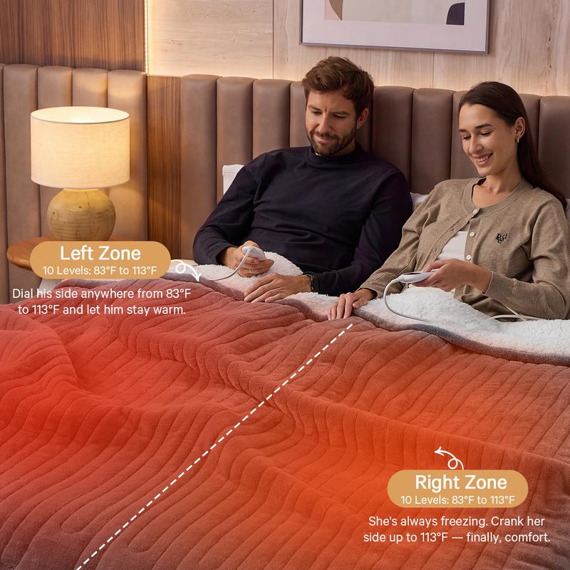 TwinZone Fleece Heated Underblanket – King Dual Control